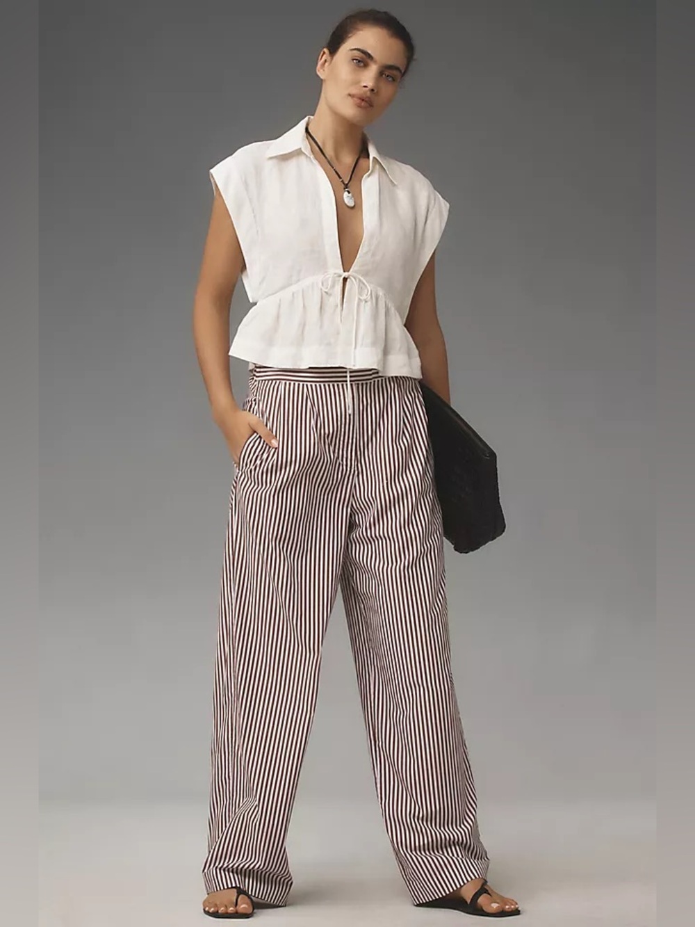 NWT Rag & Bone Lacey Stripe Poplin Pant - Picture 2 of 7